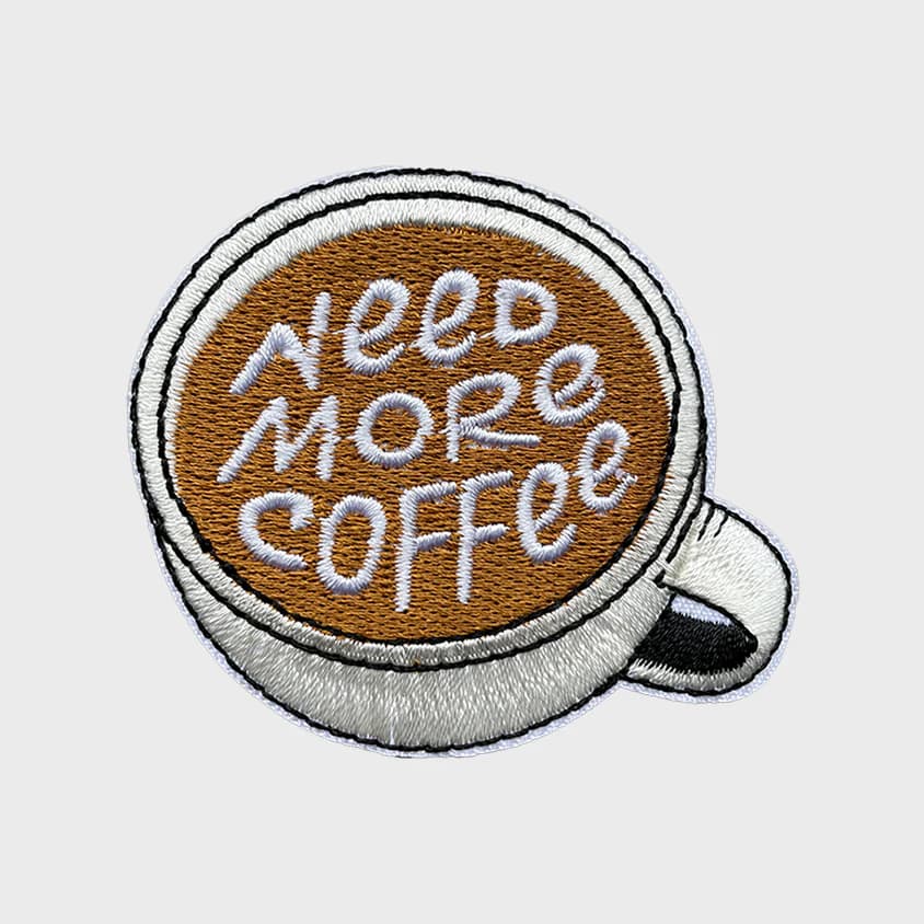 Coffee iron-on patch