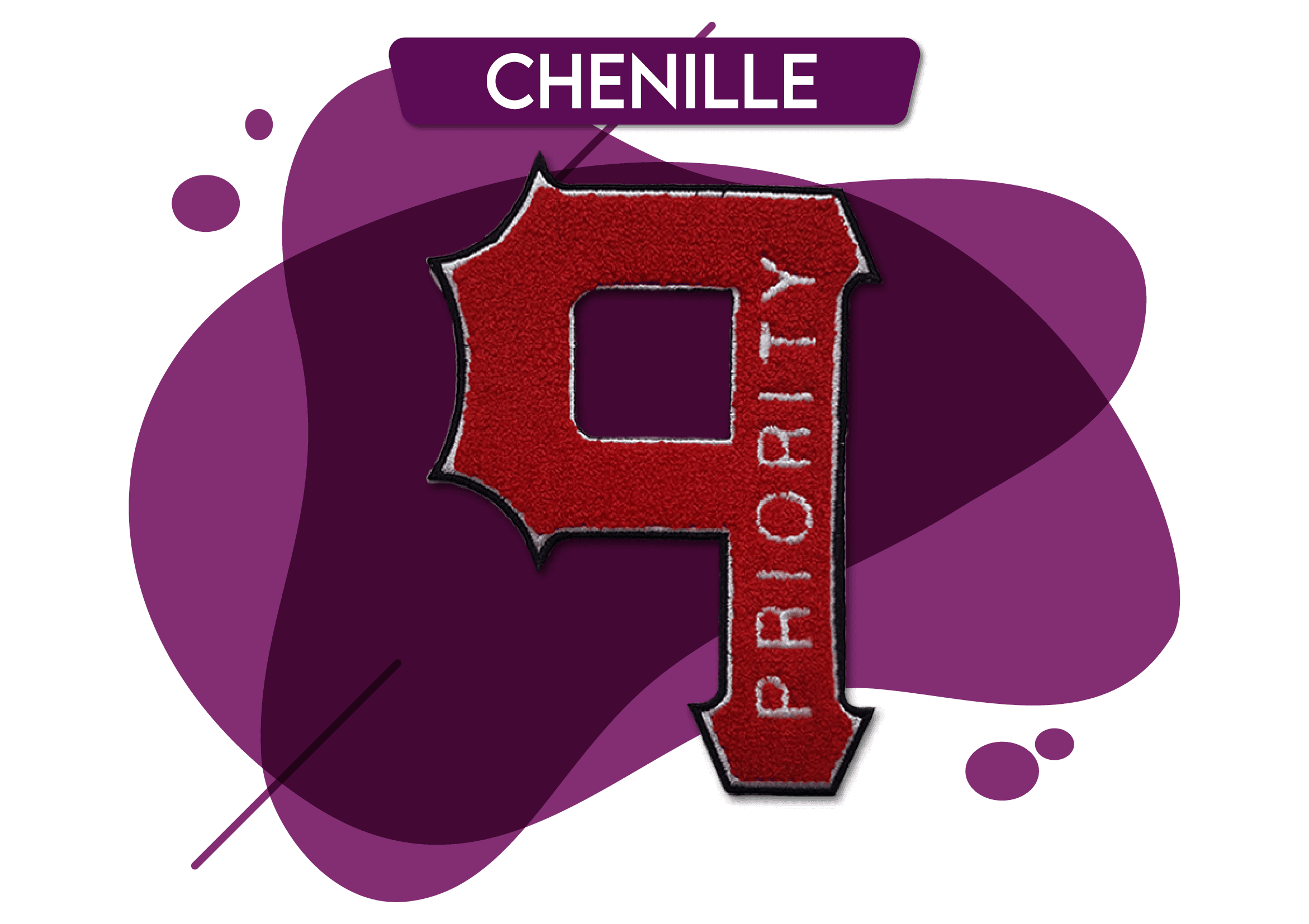 Chenille patch example