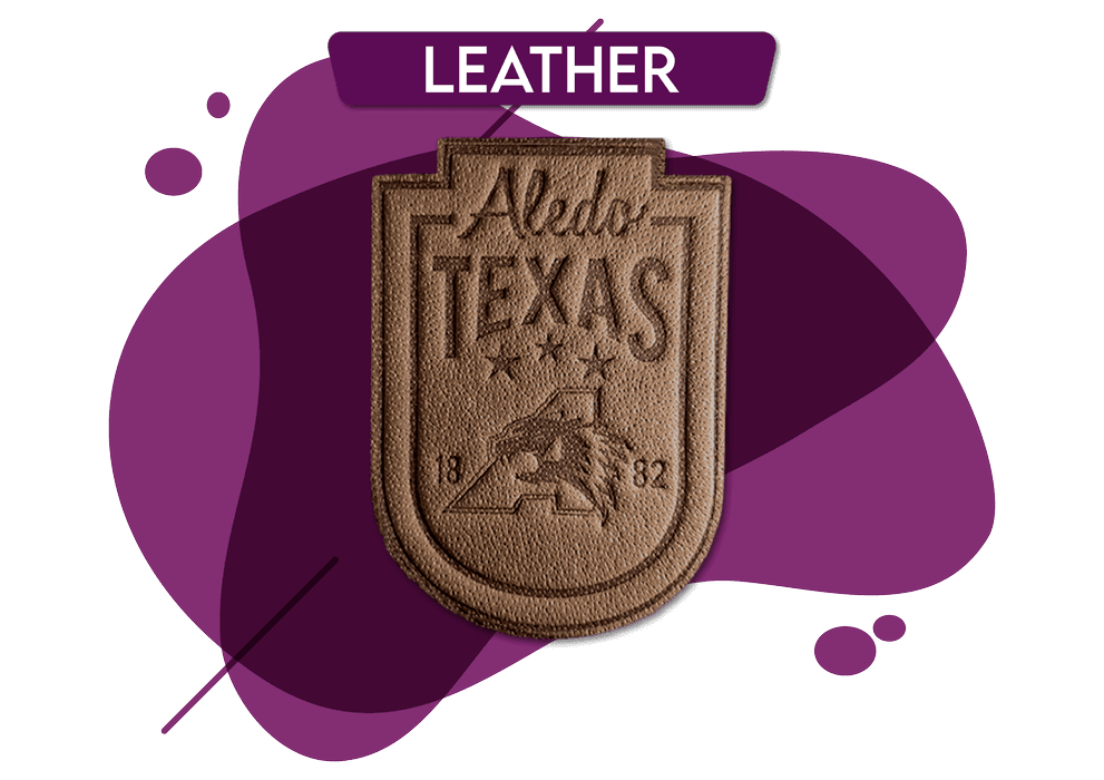 Leather patch example